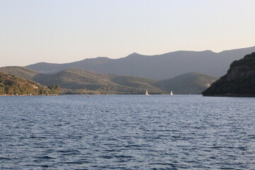 Sailing boat on Adriatic Sea