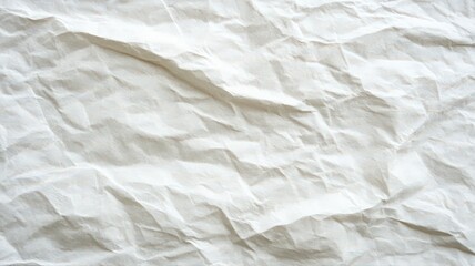 Obraz premium Crumpled Off-White Fabric Texture: Detailed Close-Up View