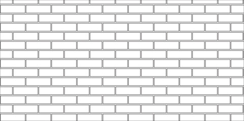 white brick wall texture and solid bricks seamless pattern background.
