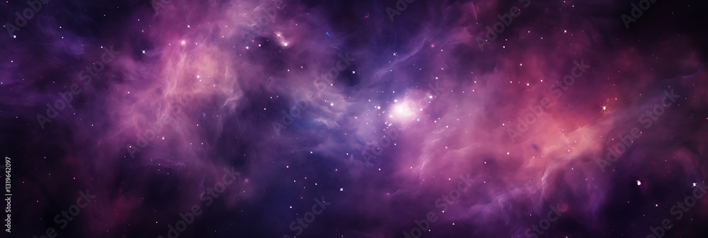 Poster nebula in the cosmos: a captivating nebula in the expanse of space, exhibiting a vivid display of co