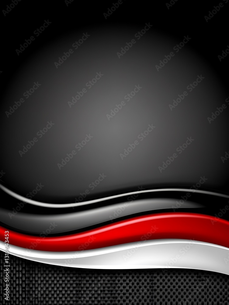 Poster dynamic curved layers forming an elegant gradient texture background
