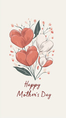 Fototapeta premium happy mother's day mobile wallpaper