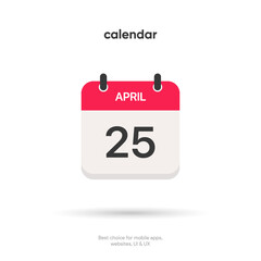 Calendar and time thin line icon. Minimal flat vector illustration. Included simple outline icons as schedule, reminder, appointment, planner, event time, timer, clock.