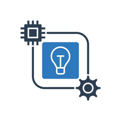 Artificial Intelligence Icon - AI Idea Icon