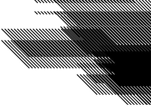 Modern striped pattern of thin black parallel lines on a white background with a gradient. Abstract black and white vector background for covers, advertising, interior. design element.