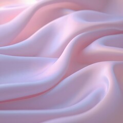 Fototapeta premium a pink satin fabric with waves
