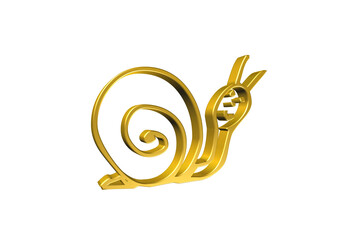 ślimak, rysunek, ilustracja, 3d, symbol, projekt © Marek
