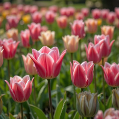 Fototapeta premium Spring Flowers, Colorful Flowers Blooms