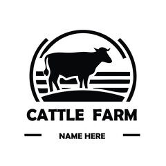 farm animals logo on transparent background