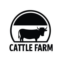 vector illustration of a black and white cow