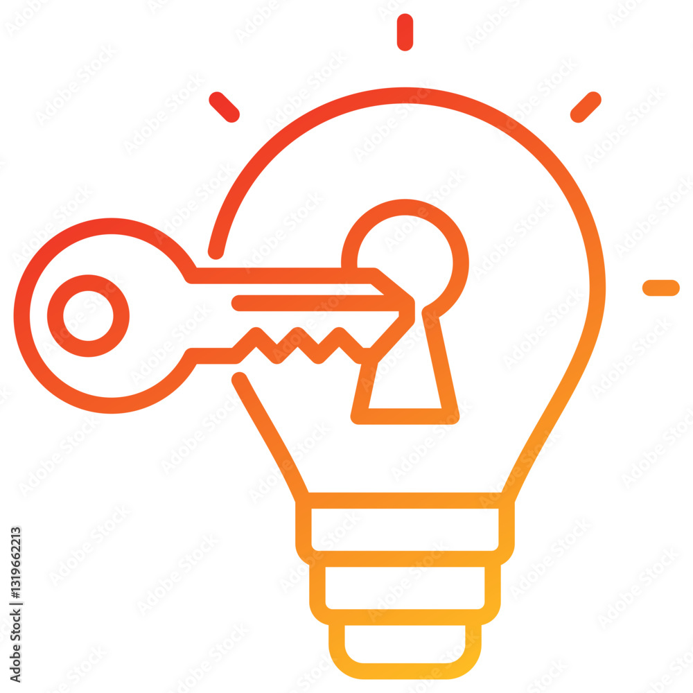 Poster Problem Solving Line Gradient Icon