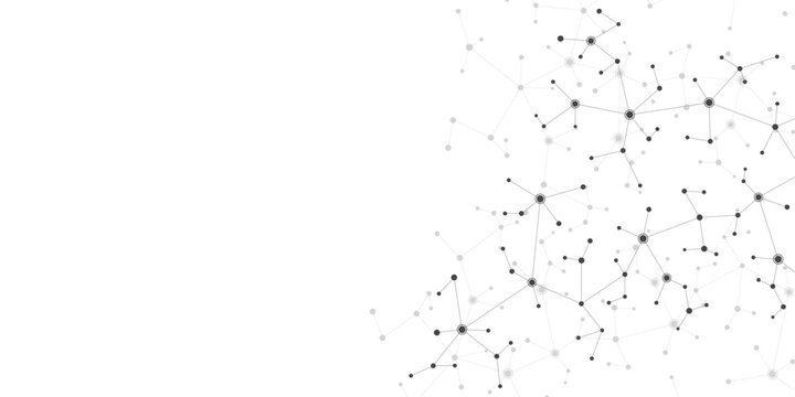 Molecular structure and genetic engineering, molecules DNA, neural network, scientific research. Abstract background for innovation technology, science, healthcare, and medicine