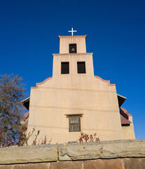 Fototapeta premium Historic southwestern church and bell tower