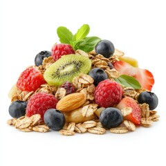 Healthy Breakfast Bowl with Berries and Oats: A Nutrient-Rich Plant-Based Meal for a Vibrant Start