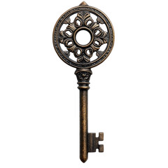 Obraz premium antique key isolated on white
