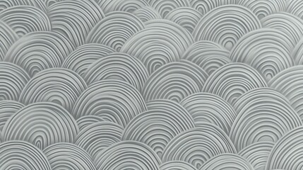 Textured Circles Pattern Background with Concentric Lines and Gray Color
