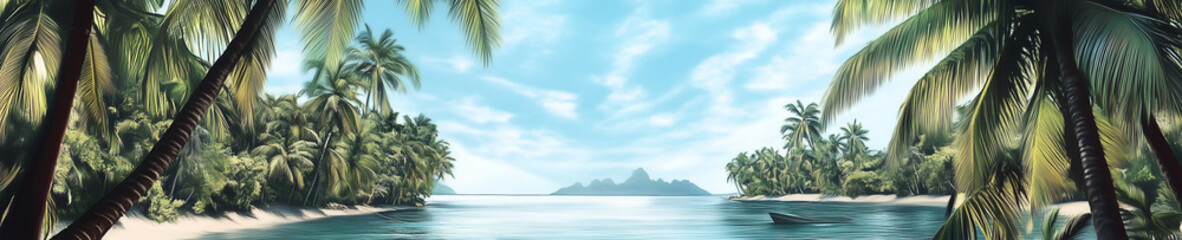 Fototapeta premium Tropical illustration