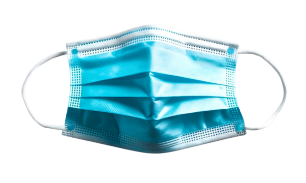 A medical face mask, representing public health and safety