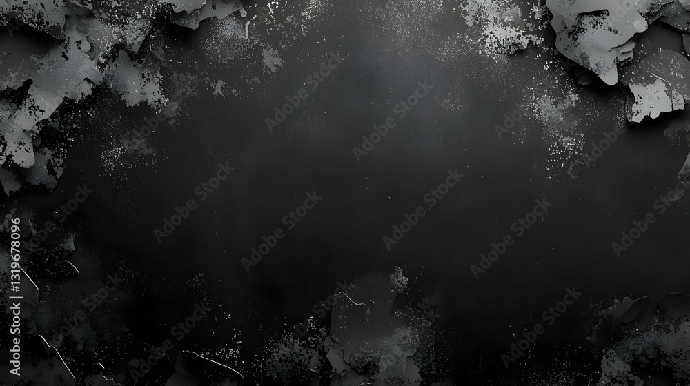 Poster dark gray grunge textured background with subtle light and shadow for dramatic effect in graphic des