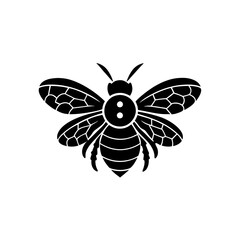 creative details bee icon vector Illustration