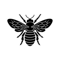 creative details bee and flower icon vector Illustration