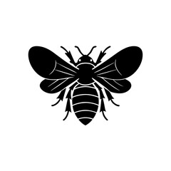 creative details bee and flower icon vector Illustration