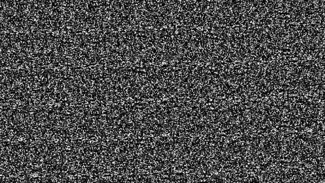 TV noise No signal of analog television .Noise on a old TV screen. tv screen noise glitch effect. Glitch static white noise television . old TV switch off Flickering Noise.