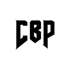CBP letter logo design for technology company. CBP logo design black and white color combination. CBP logo, CBP vector, CBP design, CBP icon, CBP alphabet. CBP typography logo design.