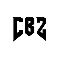 CBZ letter logo design for technology company. CBZ logo design black and white color combination. CBZ logo, CBZ vector, CBZ design, CBZ icon, CBZ alphabet. CBZ typography logo design.