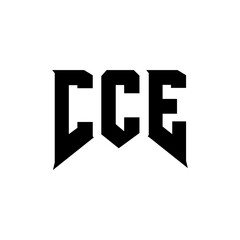 CCE letter logo design for technology company. CCE logo design black and white color combination. CCE logo, CCE vector, CCE design, CCE icon, CCE alphabet. CCE typography logo design.