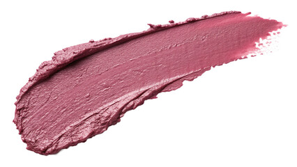 studio shot lipstick swatch matte finish muted rose mauve shade isolated or transparent png.