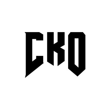 CKO letter logo design for technology company. CKO logo design black and white color combination. CKO logo, CKO vector, CKO design, CKO icon, CKO alphabet. CKO typography logo design.