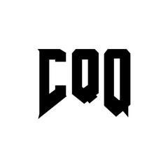 CQQ letter logo design for technology company. CQQ logo design black and white color combination. CQQ logo, CQQ vector, CQQ design, CQQ icon, CQQ alphabet. CQQ typography logo design.