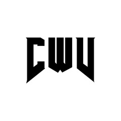 CWV letter logo design for technology company. CWV logo design black and white color combination. CWV logo, CWV vector, CWV design, CWV icon, CWV alphabet. CWV typography logo design.