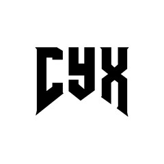 CYX letter logo design for technology company. CYX logo design black and white color combination. CYX logo, CYX vector, CYX design, CYX icon, CYX alphabet. CYX typography logo design.