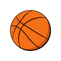 Fototapeta premium Realistic 3D Basketball Ball Icon Perfect for Sports Graphics
