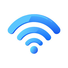 Wireless 3D Wi Fi Icon for Websites and Tech Projects High Quality PNG
