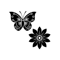 creative details butterfly icon vector Illustration
