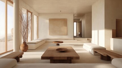 a living room with a lot of windows and a couch