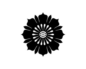 creative details wildflower icon vector Illustration