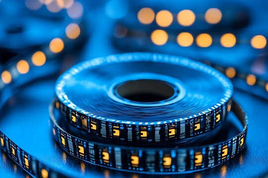 LED Strip Lights Coil Closeup.