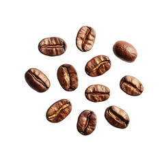 coffee beans on white background