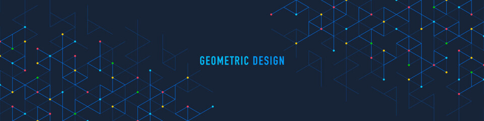 Abstract vector background with a geometric pattern of triangle shapes. Graphic design element for web page or banner