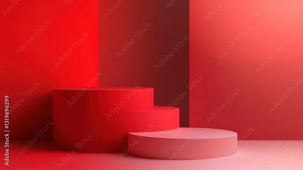 Poster minimal geometric background with dynamic shapes composition. presentation template abstract backgro