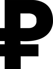 Obraz premium Ruble currency sign symbol. Ruble Russian money flat icon vector. Currency exchange concept.