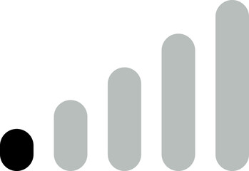 WiFi wireless internet signal flat icon symbol. Connect of network. Bar of satellites for mobile, radio, computer. Hotpot, strength electronic wave from antenna for communication.