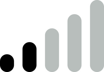 WiFi wireless internet signal flat icon symbol. Connect of network. Bar of satellites for mobile, radio, computer. Hotpot, strength electronic wave from antenna for communication.