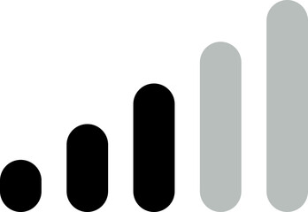 WiFi wireless internet signal flat icon symbol. Connect of network. Bar of satellites for mobile, radio, computer. Hotpot, strength electronic wave from antenna for communication.