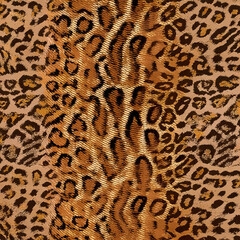 Seamless patterned texture of animal skin, animal print.