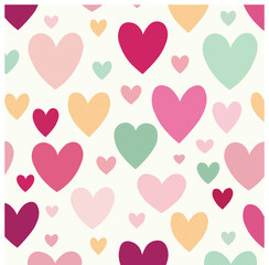seamless pattern with hearts
